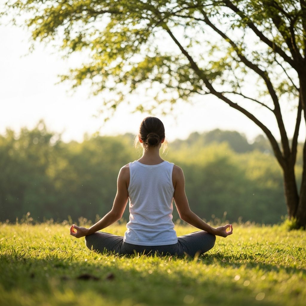 Meditation in natürlicher Umgebung