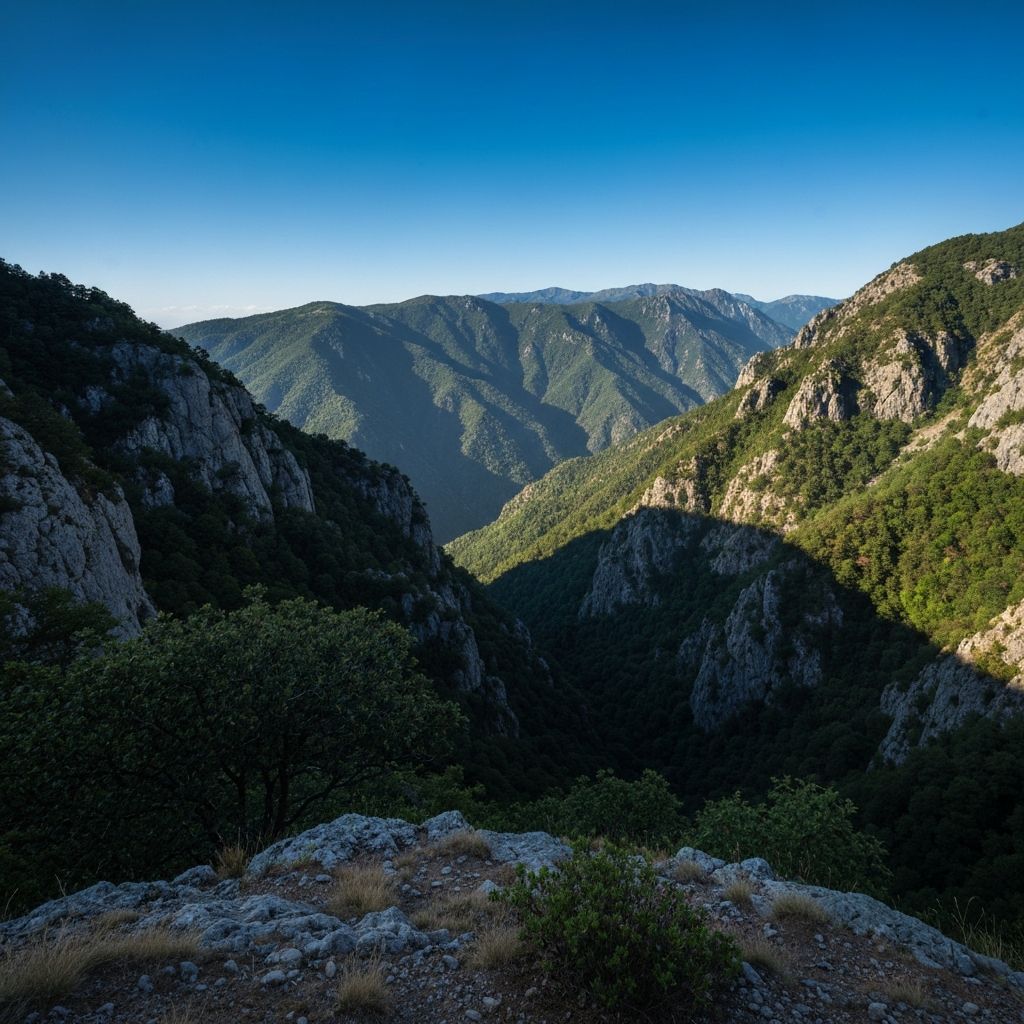 Berglandschaft für Kontemplation