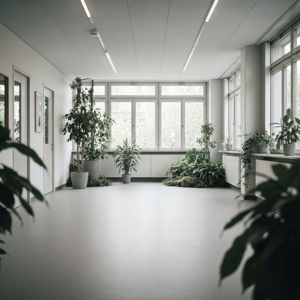 Wellness-Raum mit natürlichen Elementen